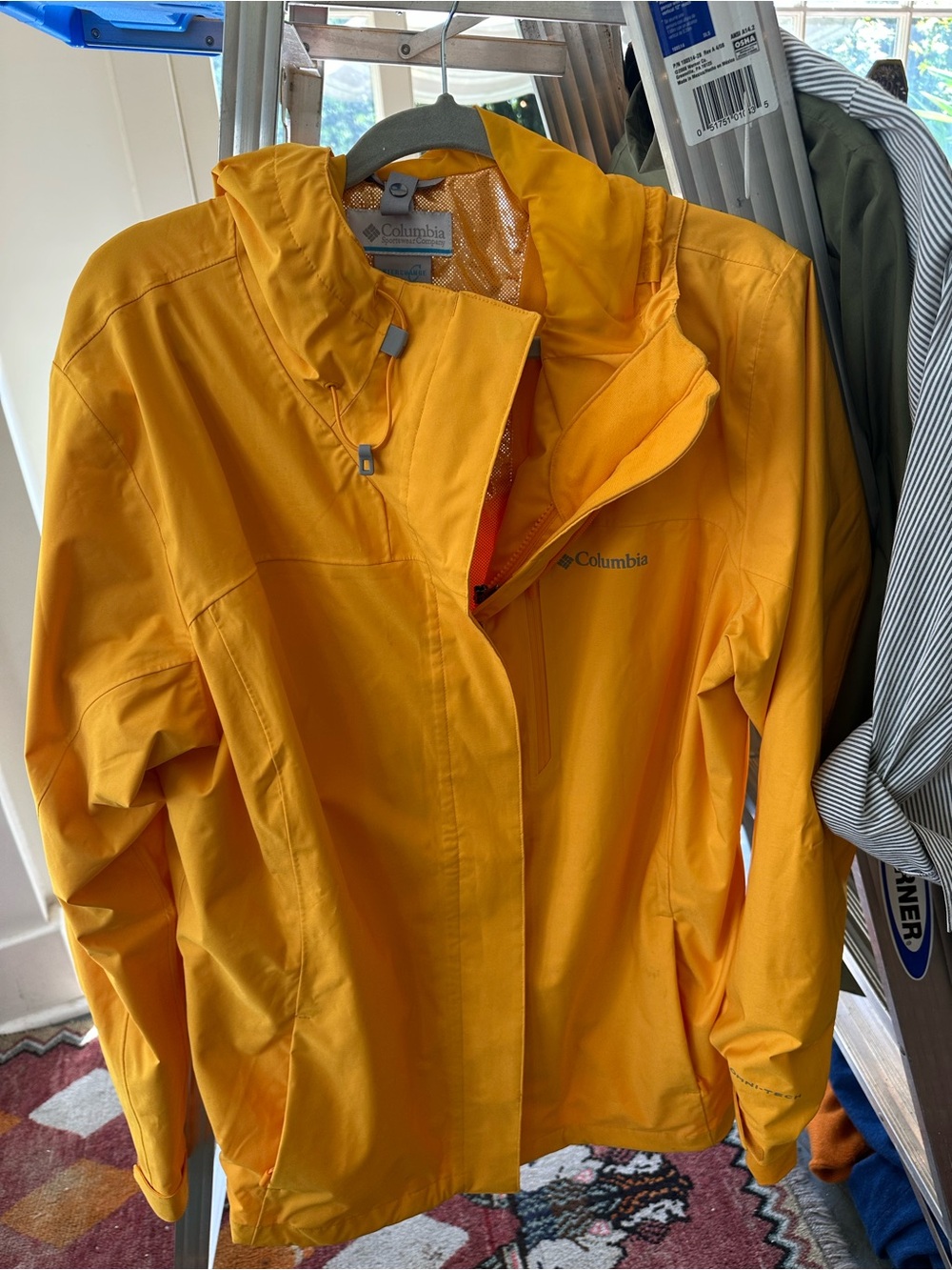Columbia Women's Bright Yellow Hooded Ski Jacket